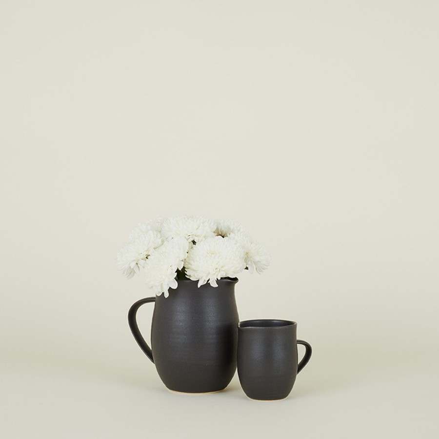 Kitchen & Dining Sheldon Ceramics Serveware | Stoneware Creamer - Black