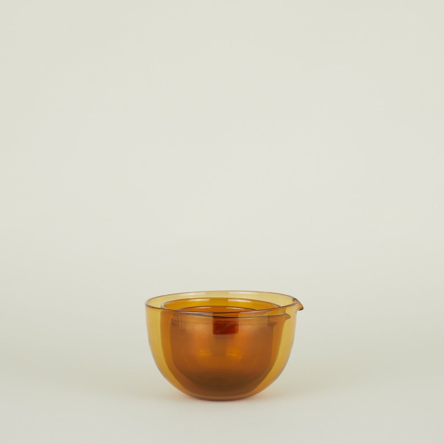 Kitchen & Dining Bow Glass Works Tools & Accessories | Blown Glass Mixing Bowls - Amber