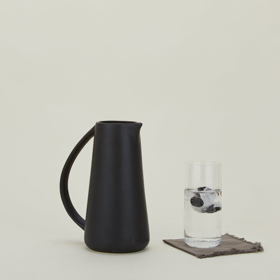 Kitchen & Dining Bloomingville Serveware | Minimal Stoneware Pitcher