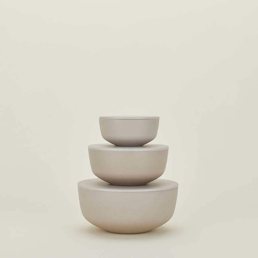 Kitchen & Dining Hawkins New York Storage | Essential Lidded Bowls - Light Grey