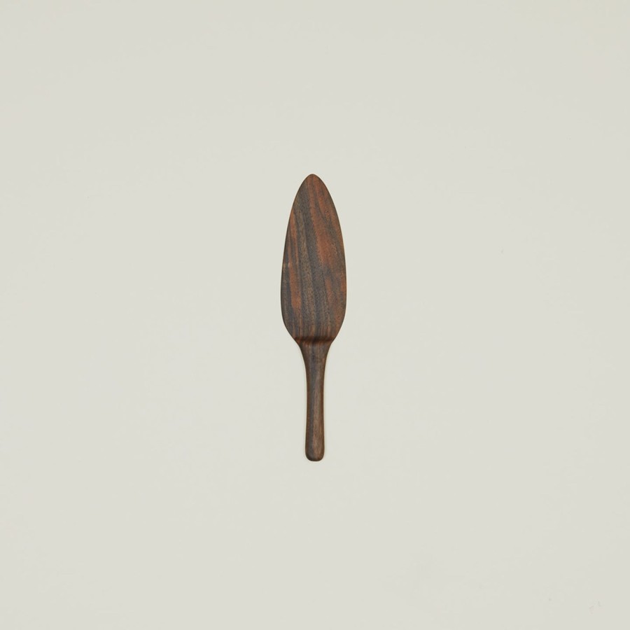 Kitchen & Dining Hawkins New York Serveware | Hand Carved Walnut Pie Server