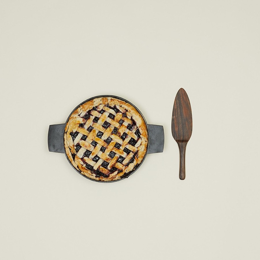 Kitchen & Dining Hawkins New York Serveware | Hand Carved Walnut Pie Server