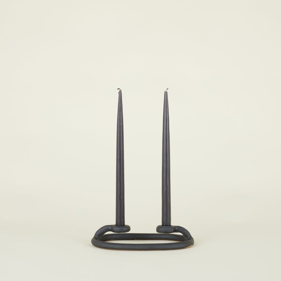 Decor SIN Candles & Tapers | Duo Candlestick - Black