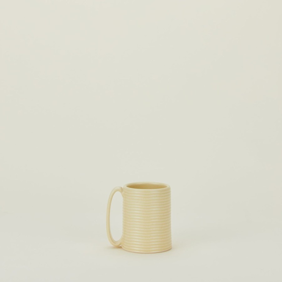 Kitchen & Dining Tellefsen Atelier Dinnerware | Tall Ribbed Mug - Butter