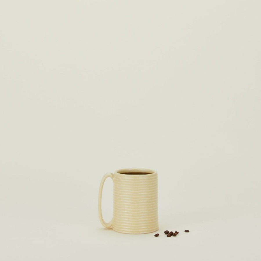 Kitchen & Dining Tellefsen Atelier Dinnerware | Tall Ribbed Mug - Butter