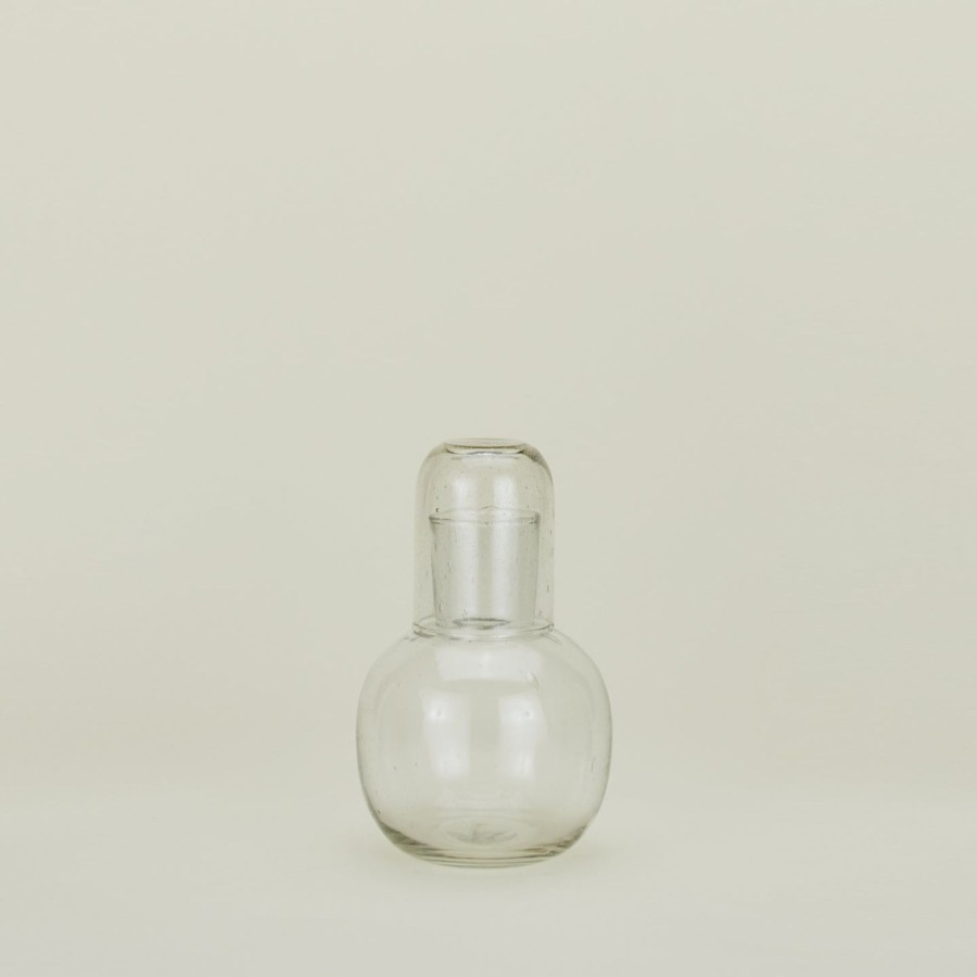 Bed & Bath Sir/Madam Bath Accessories | Seeded Glass Carafe - Clear