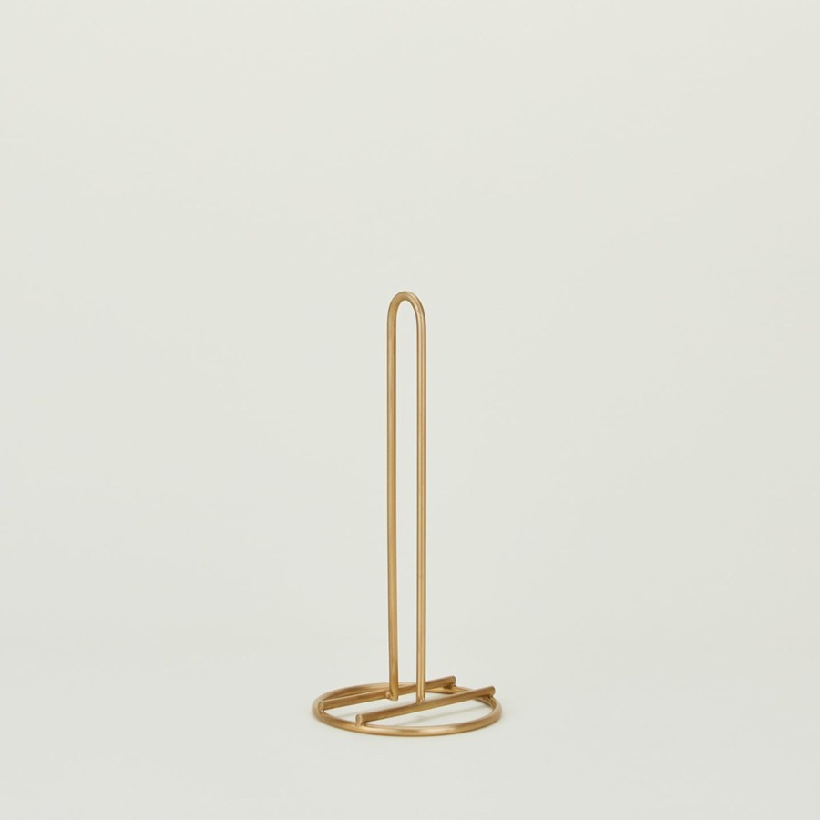 Kitchen & Dining Fog Linen Tools & Accessories | Brass Paper Towel Holder