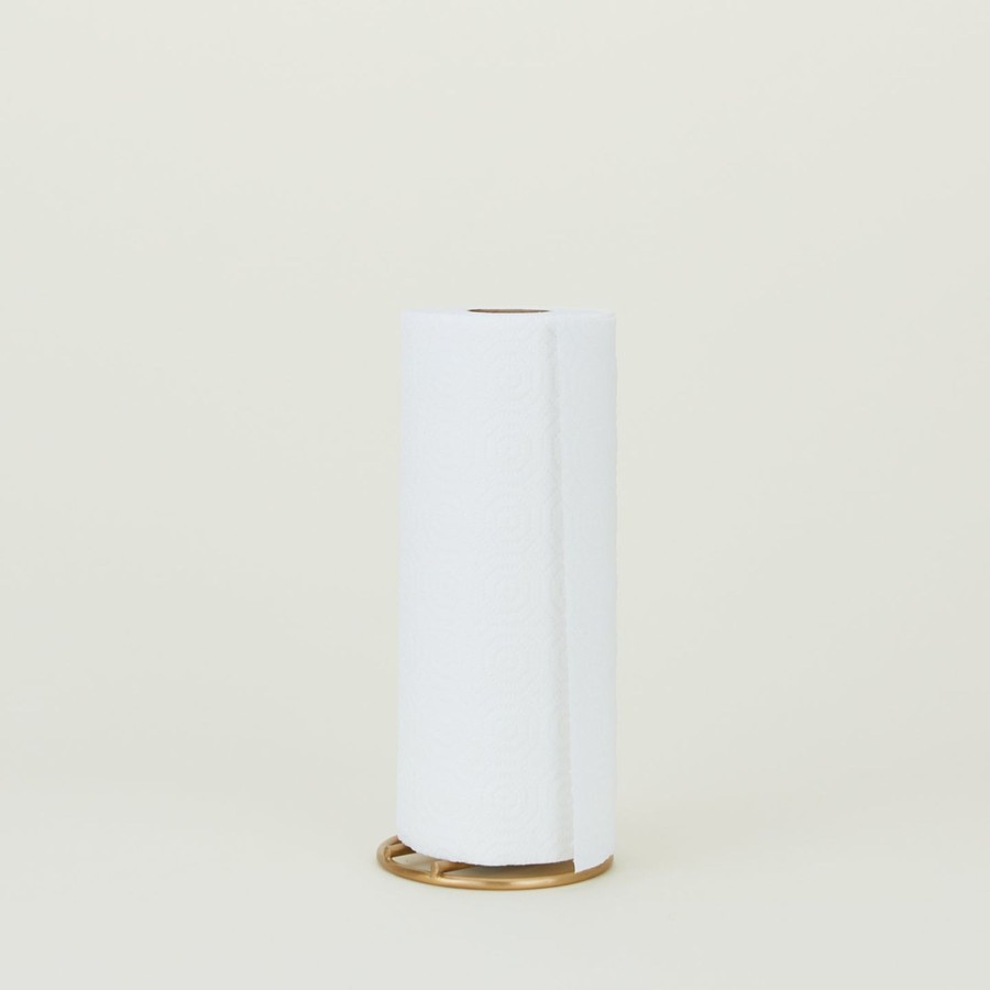 Kitchen & Dining Fog Linen Tools & Accessories | Brass Paper Towel Holder