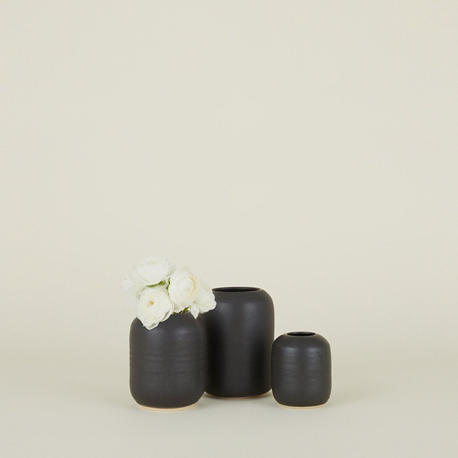 Decor Sheldon Ceramics Vases & Bowls | Stoneware Vase - Black