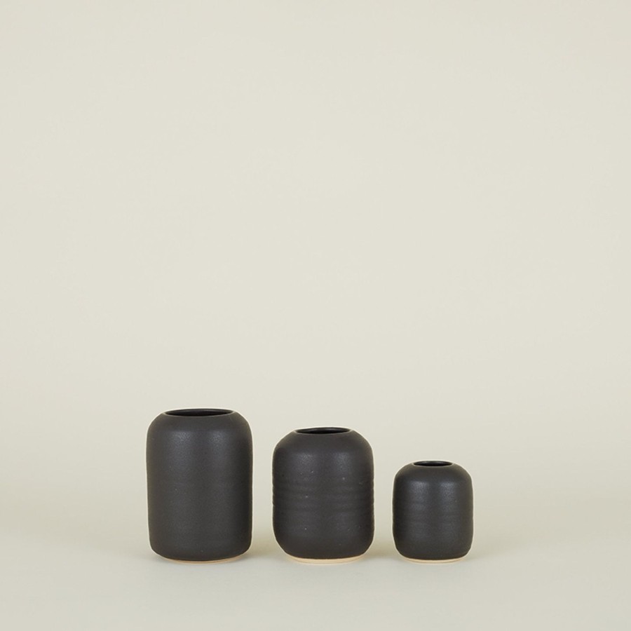 Decor Sheldon Ceramics Vases & Bowls | Stoneware Vase - Black