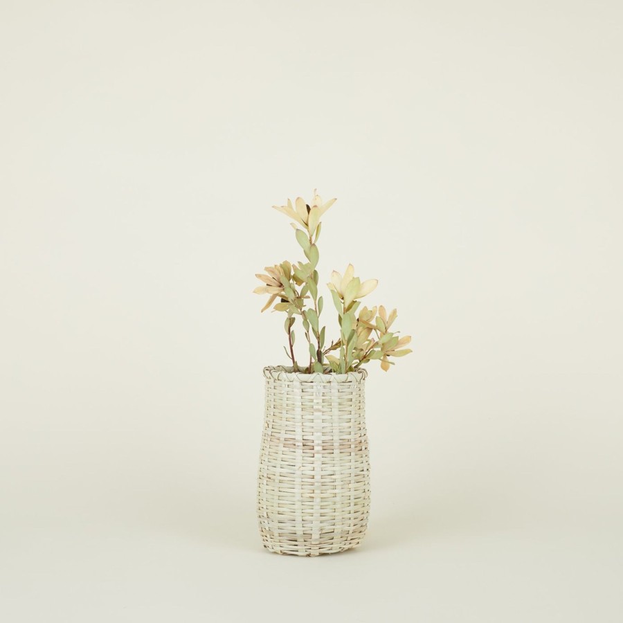 Kitchen & Dining Itza Wood Storage | Handwoven Canister - Narrow