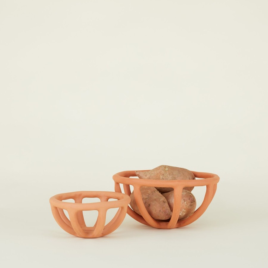 Kitchen & Dining SIN Serveware | Prong Bowl - Terracotta