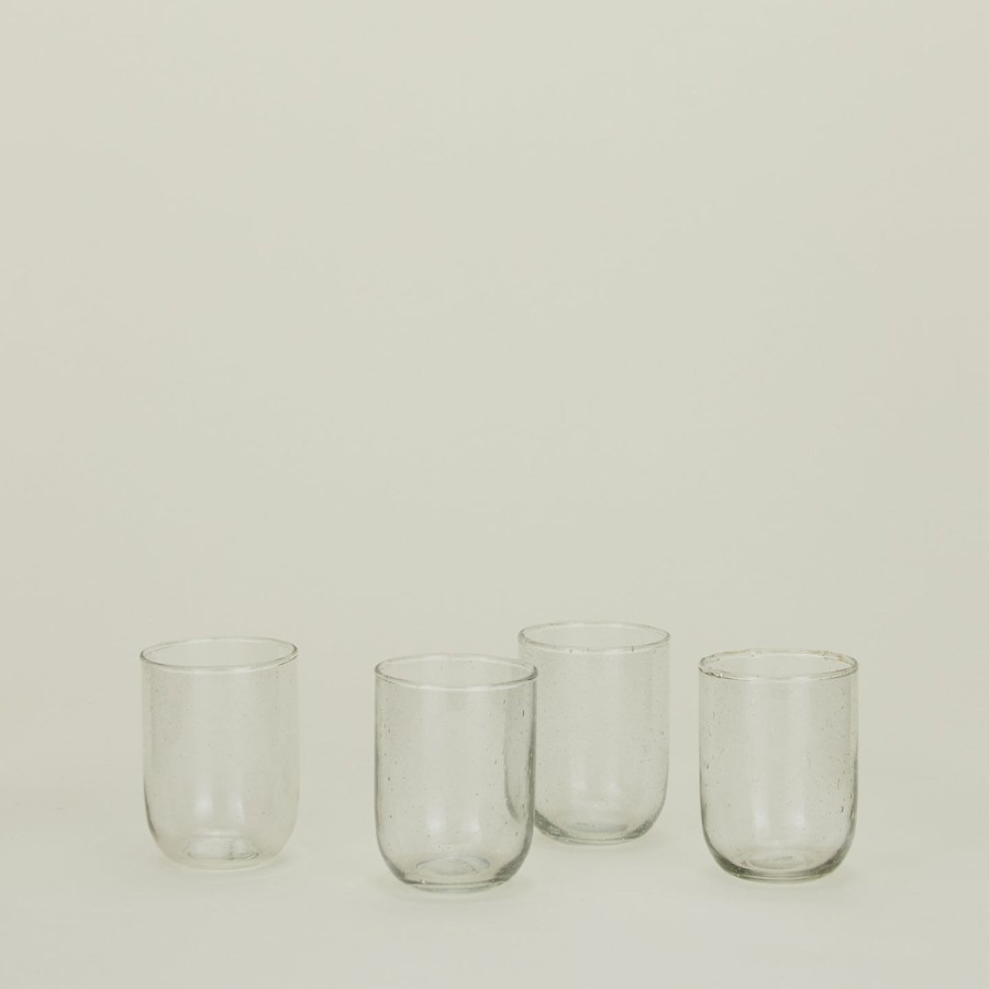 Kitchen & Dining Sir/Madam Glassware & Barware | Small Seeded Glass, Set Of 4 - Clear