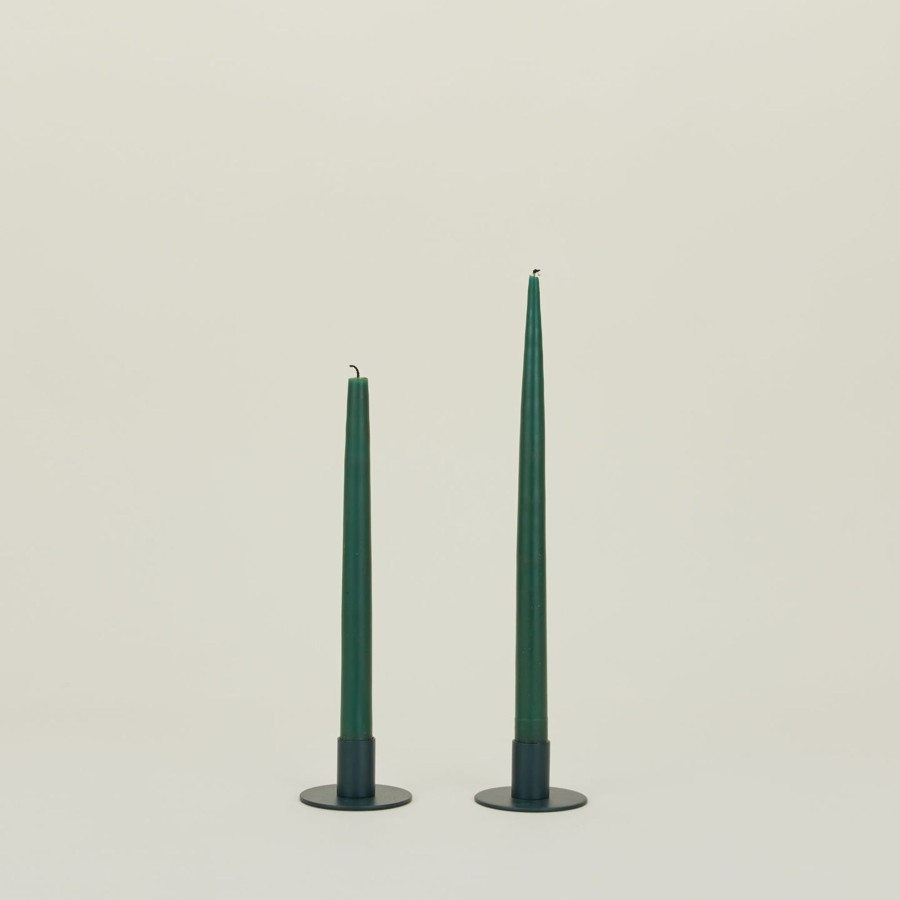 Decor Hawkins New York Candles & Tapers | Essential Metal Candle Holders, Set Of 2 - Peacock