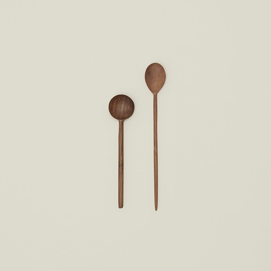 Kitchen & Dining Hawkins New York Serveware | Hand Carved Walnut Tasting Spoon